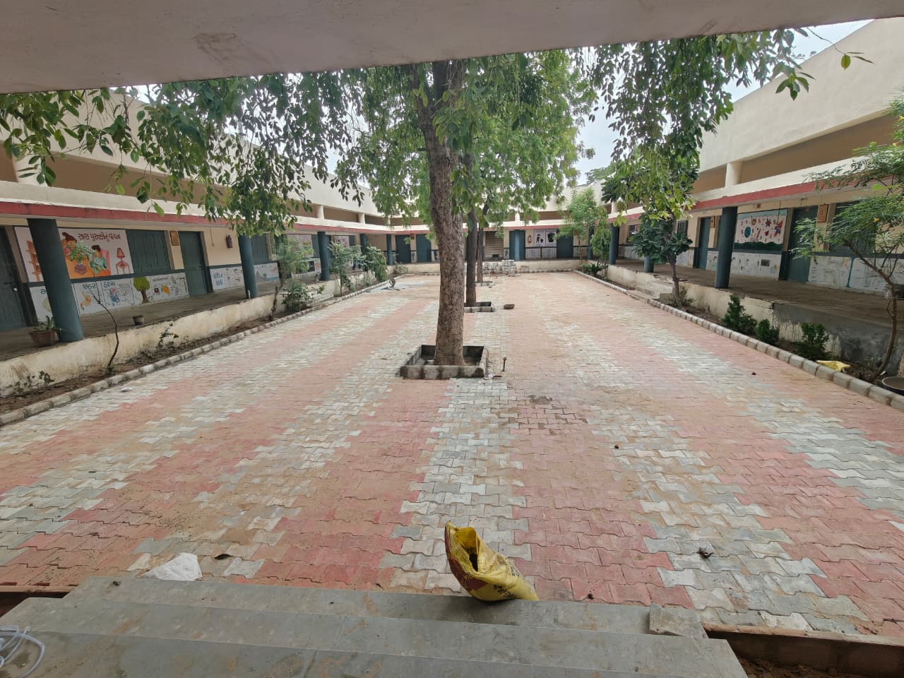 Inside school garden after transformation