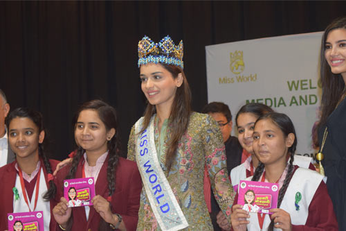 Miss World Manushi Chillar Urges Awareness On Menstrual Hygiene