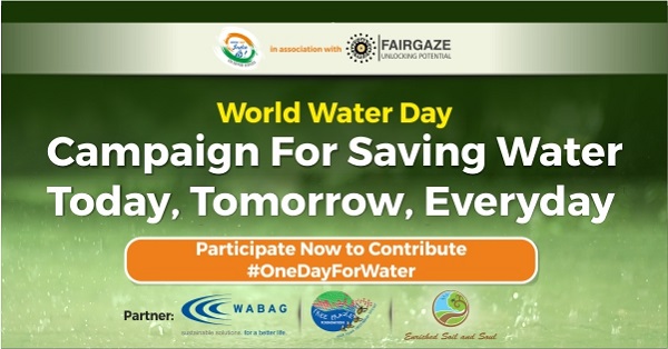 India Is Us & FairGaze Conduct One-Of-Its-Kind #OneDayForWater 
Webinar to Spread Awareness About Water Conservation