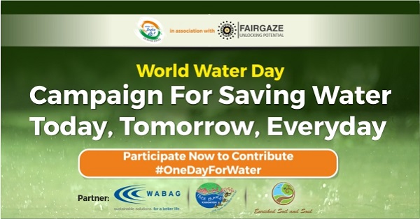 India Is Us & FairGaze Conduct One-Of-Its-Kind #OneDayForWater 
Webinar to Spread Awareness About Water Conservation