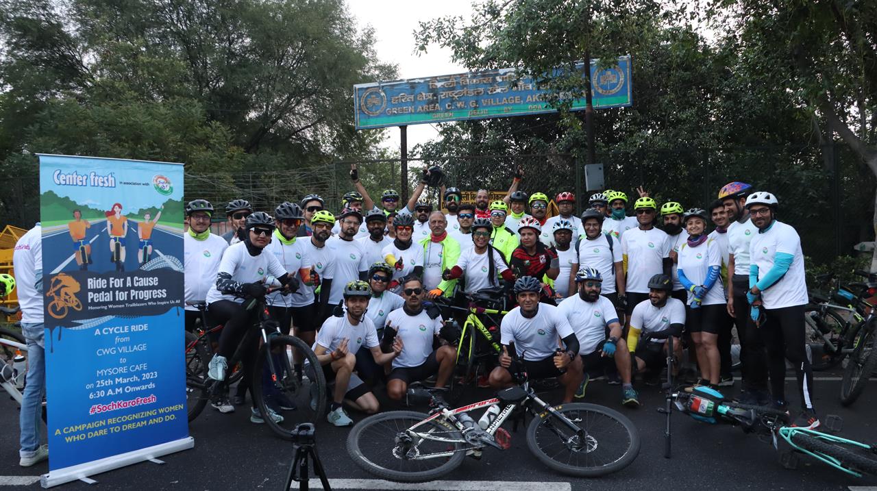 Ride-for-a-cause #SochKaroFresh Campaign by Center Fresh India