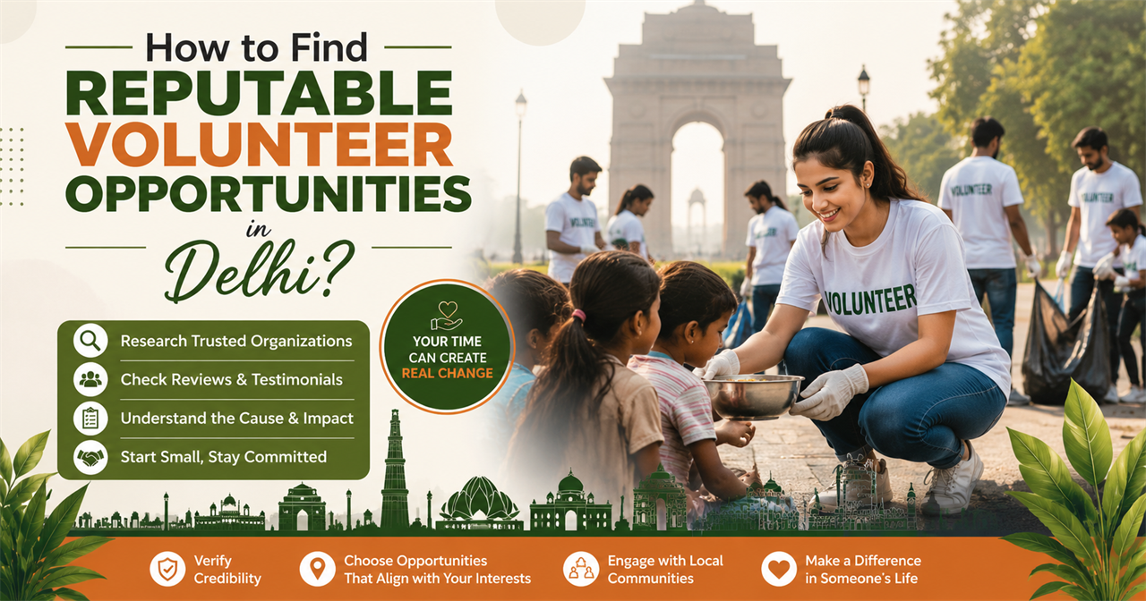How Can I Find Reputable Volunteer Opportunities in Delhi? 